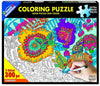Garden Coloring Puzzle - 300 Piece Coloring Jigsaw Puzzle