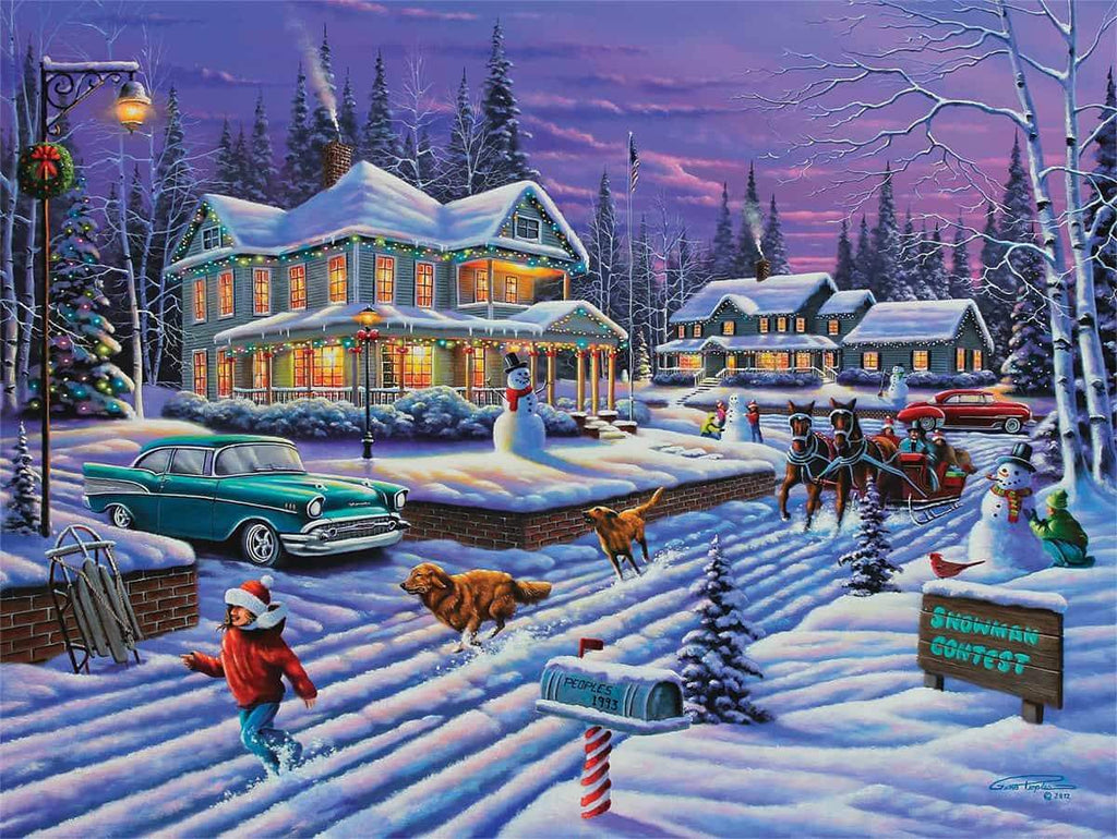 Snowman Contest - 1000 Pieces - DISC