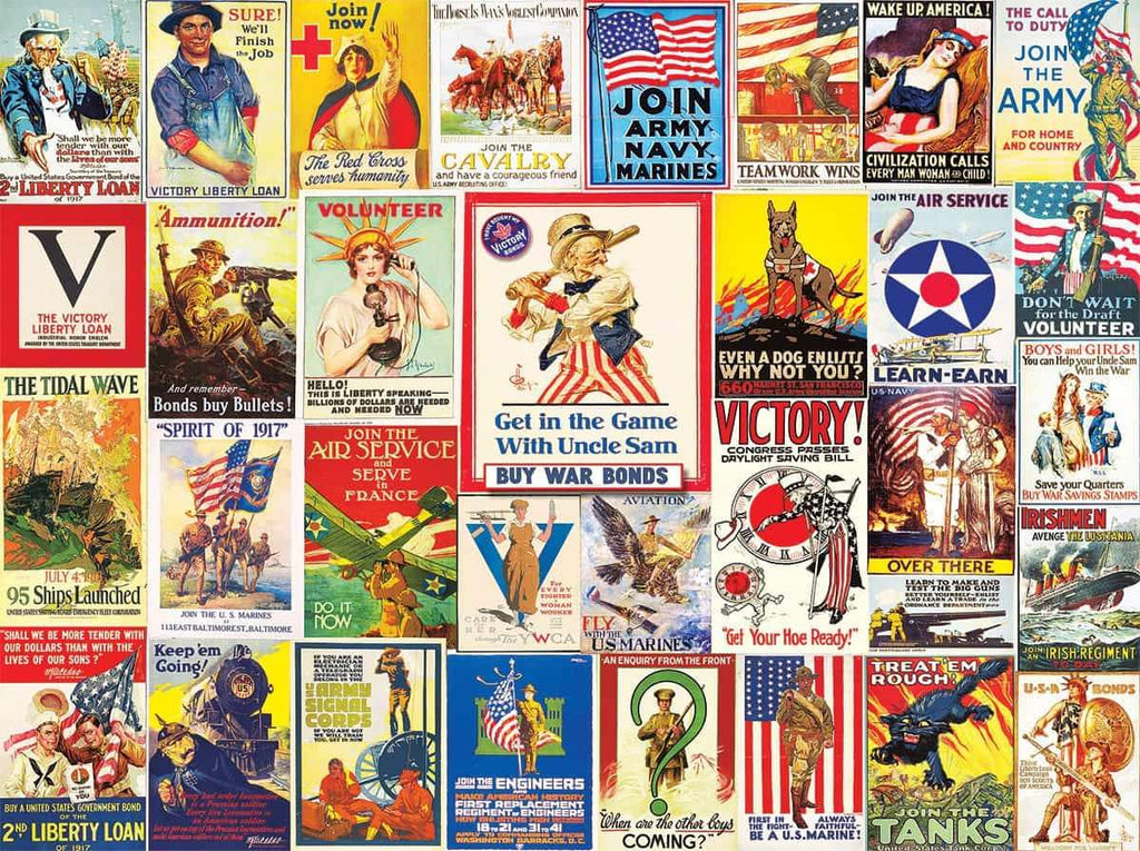 World War I Posters - 1000 Pieces - DISC