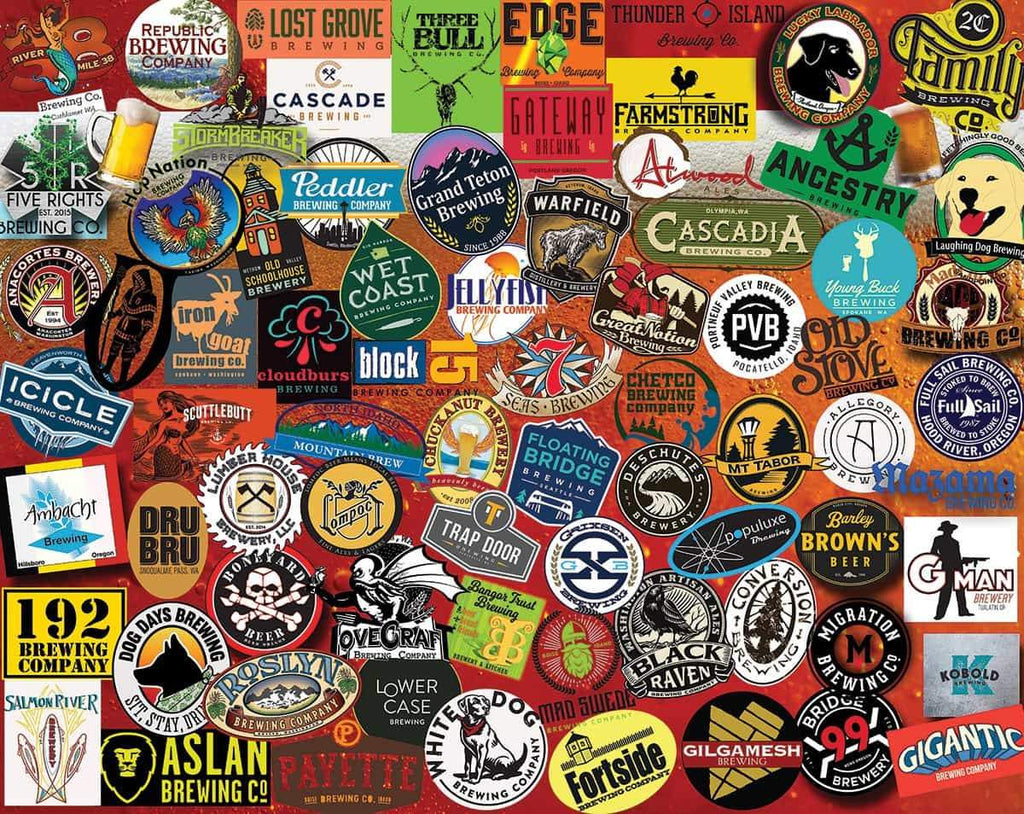 Pacific Northwest Beers - 1000 Pieces