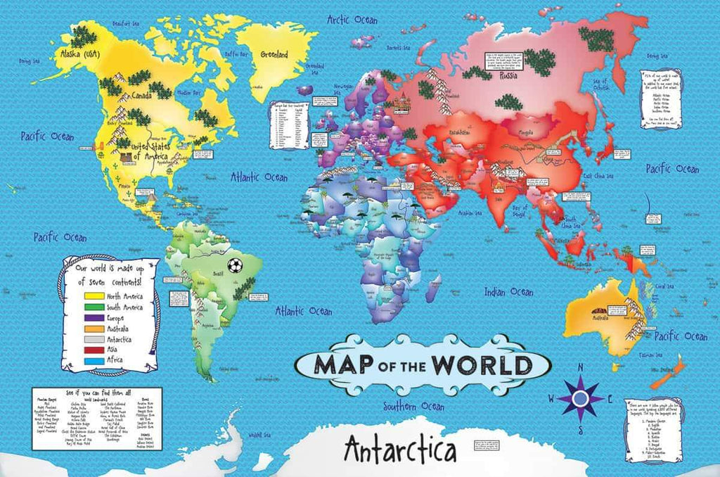 World Map Floor Puzzle - DISC