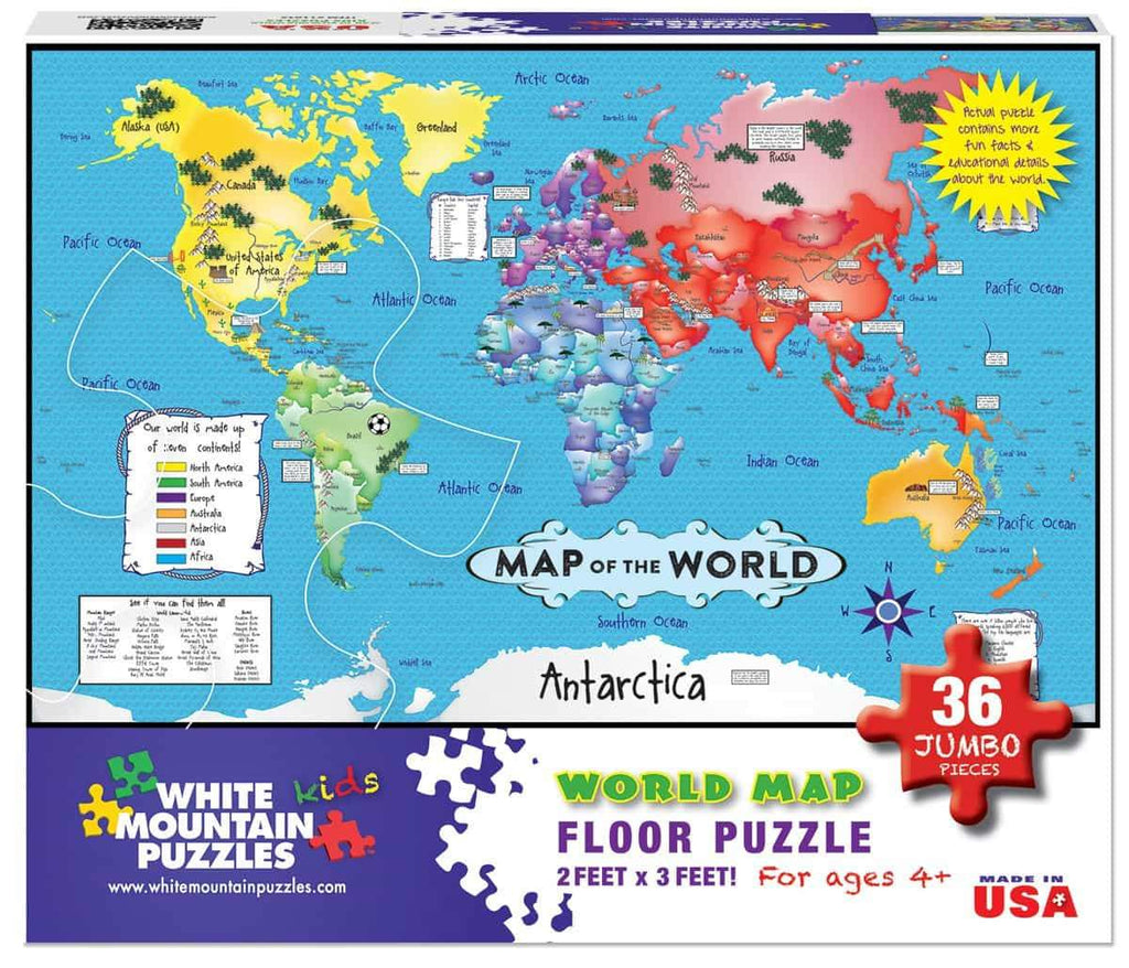 World Map Floor Puzzle - DISC