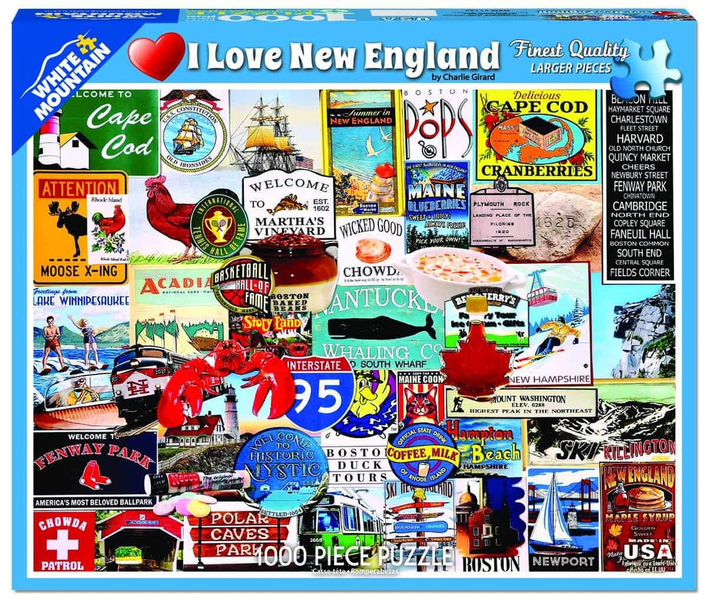I Love New England - 1000 Pieces