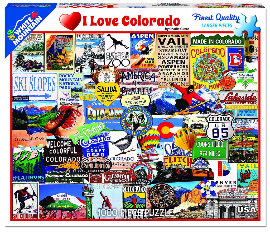 I Love Colorado - 1000 Pieces
