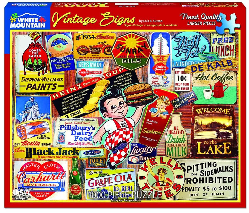 Vintage Signs - 1000 Pieces