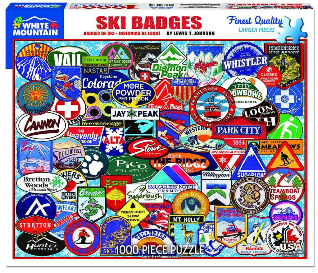 Ski Badges - 1000 Pieces