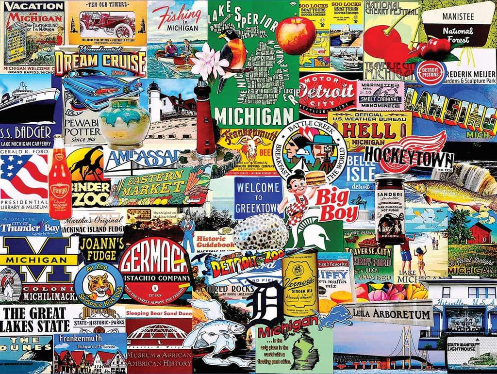 I Love Michigan - 1000 Pieces