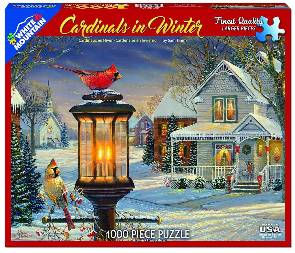 Cardinals in Winter - 1000 Pieces - DISC