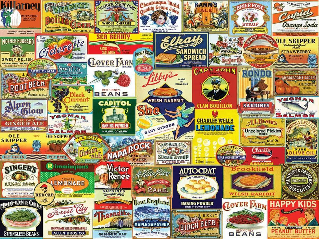 Vintage Food & Drink - 1000 Pieces - DISC