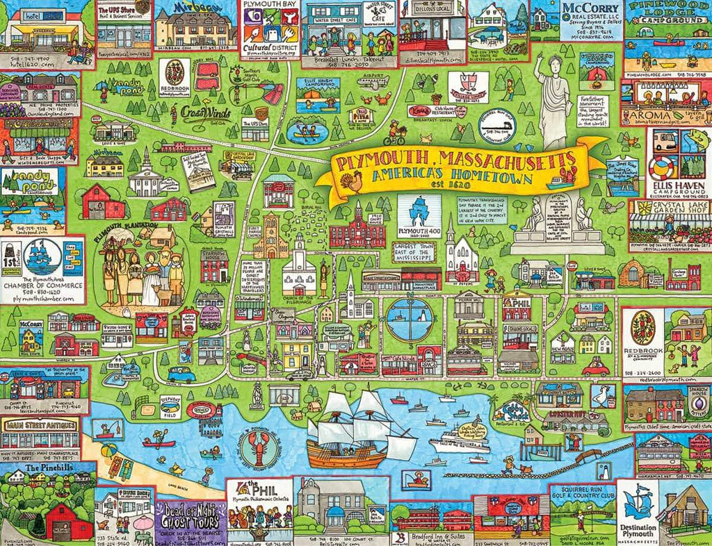Plymouth MA - 1000 Pieces - DISC