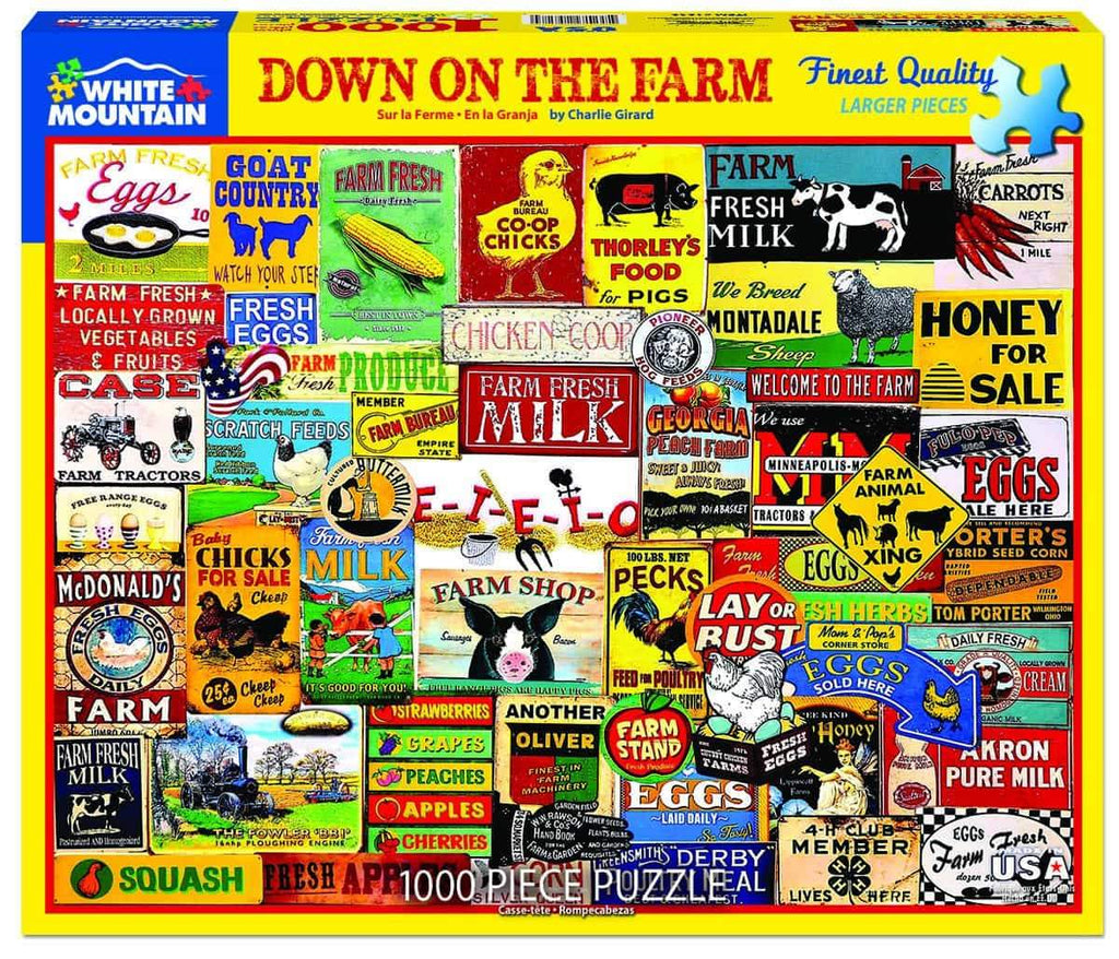 Down on the Farm - 1000 Pieces