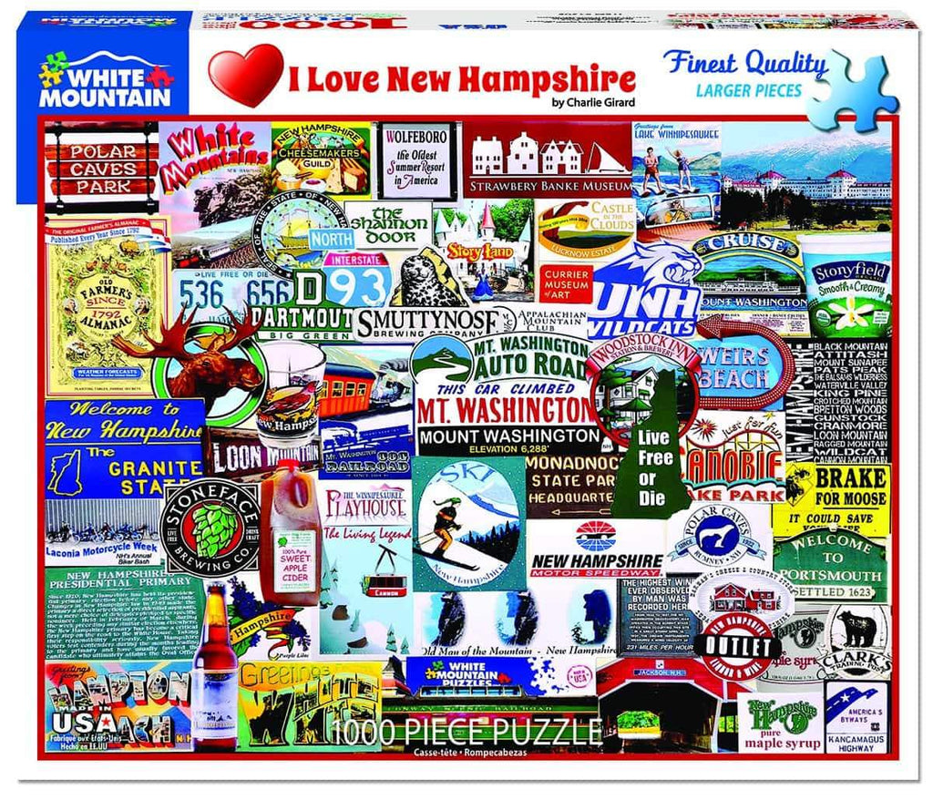 I Love New Hampshire - 1000 Pieces