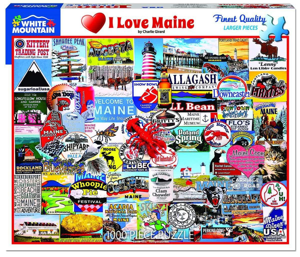 I Love Maine - 1000 Pieces
