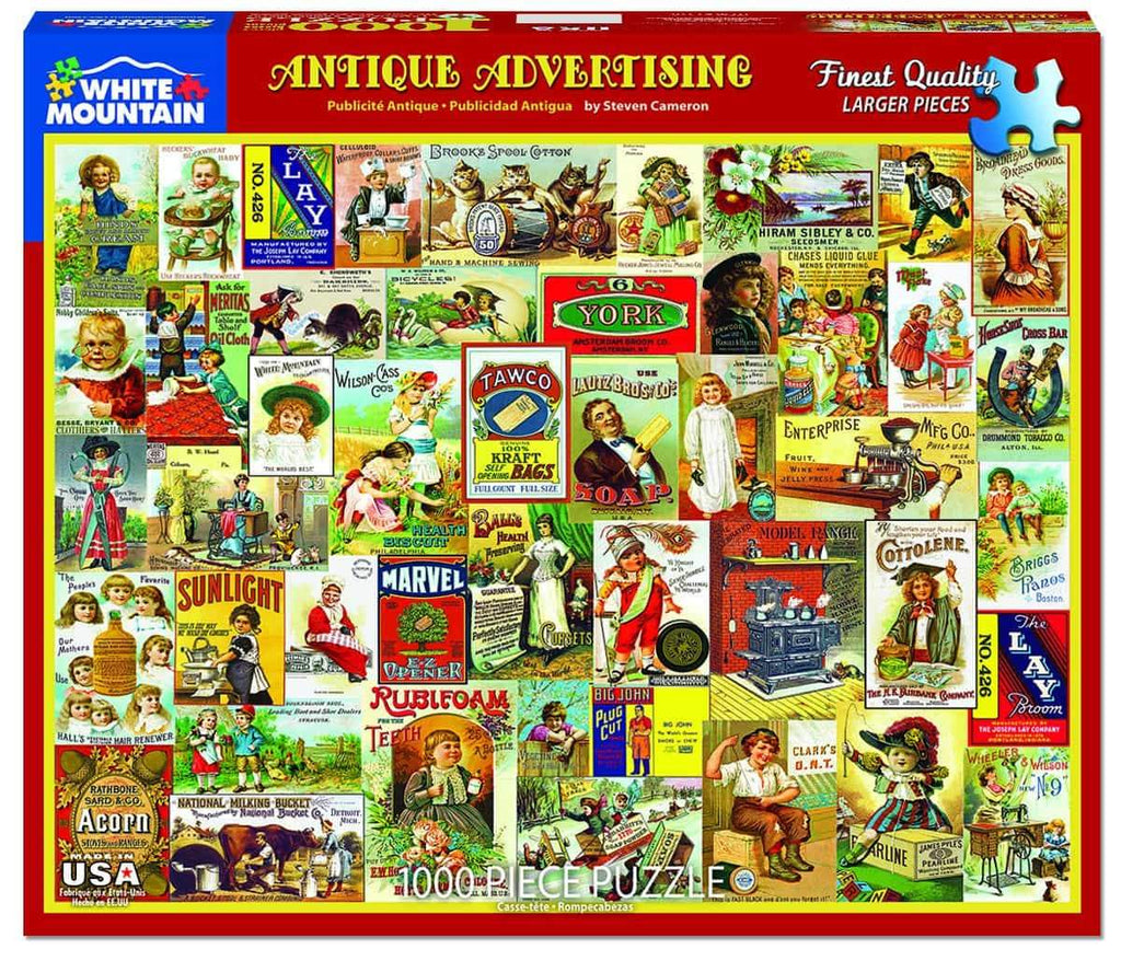 Antique Advertising - 1000 Pieces - DISC