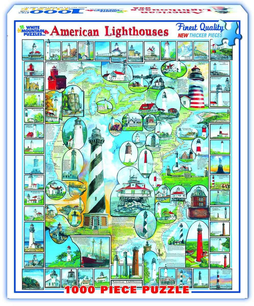 American Lighthouses - 1000 Pieces