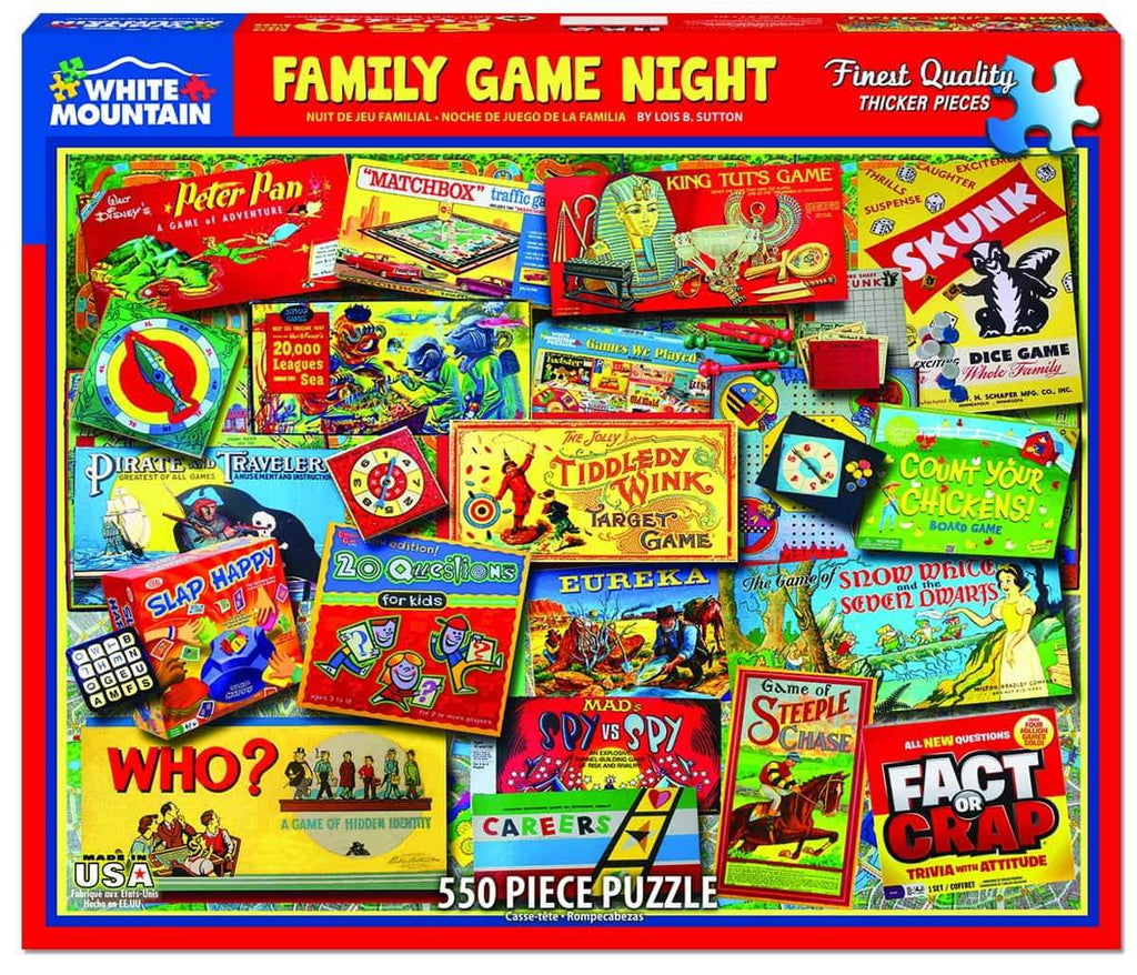 Family Game Night - 550 Piece Puzzle