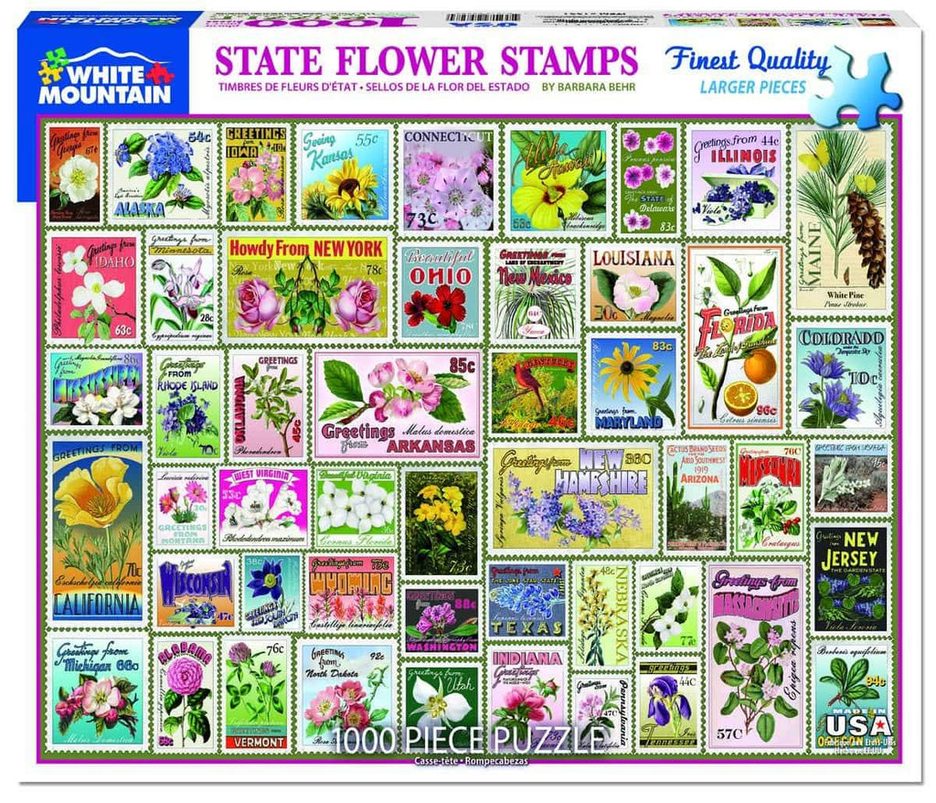 State Flower Stamps - 1000 Pieces