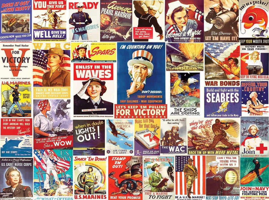 Vintage World War ll Posters - 550 Pieces