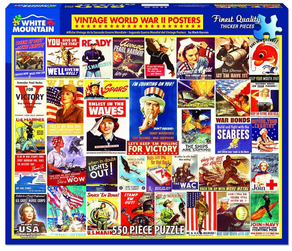 Vintage World War ll Posters - 550 Pieces