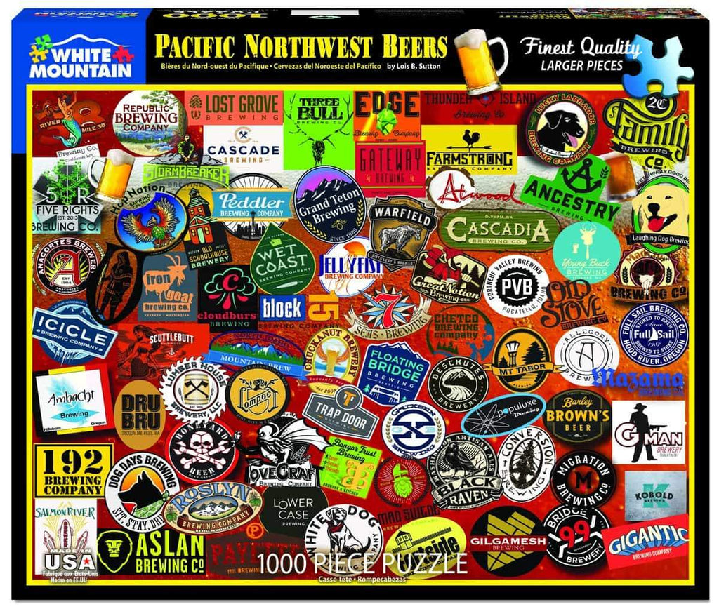 Pacific Northwest Beers - 1000 Pieces