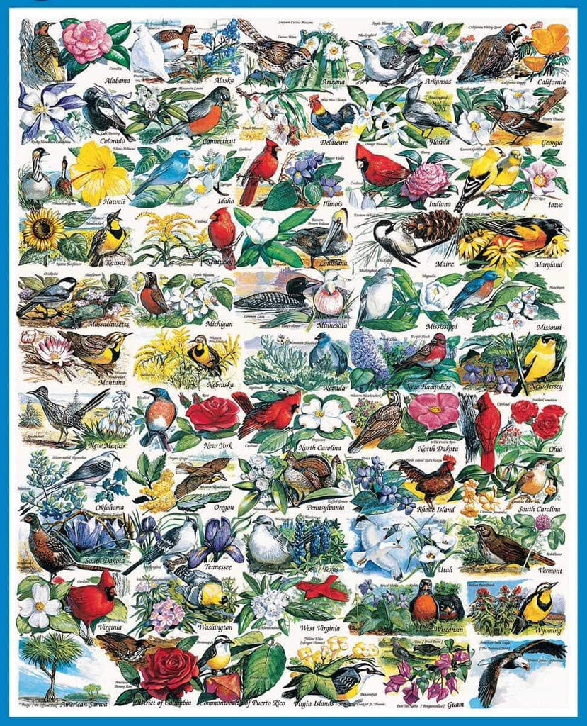 State Birds & Flowers - 1000 Pieces