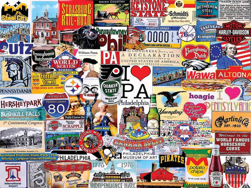 I Love Pennsylvania - 1000 Pieces