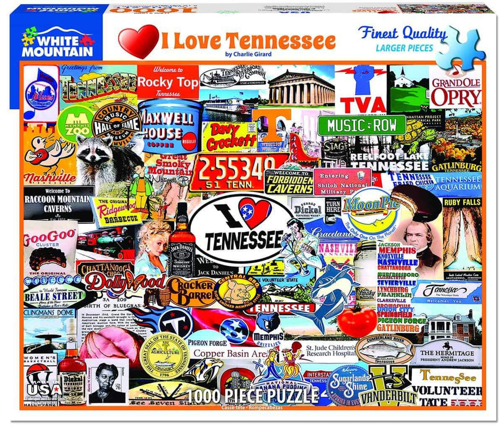 I Love Tennessee - 1000 Pieces