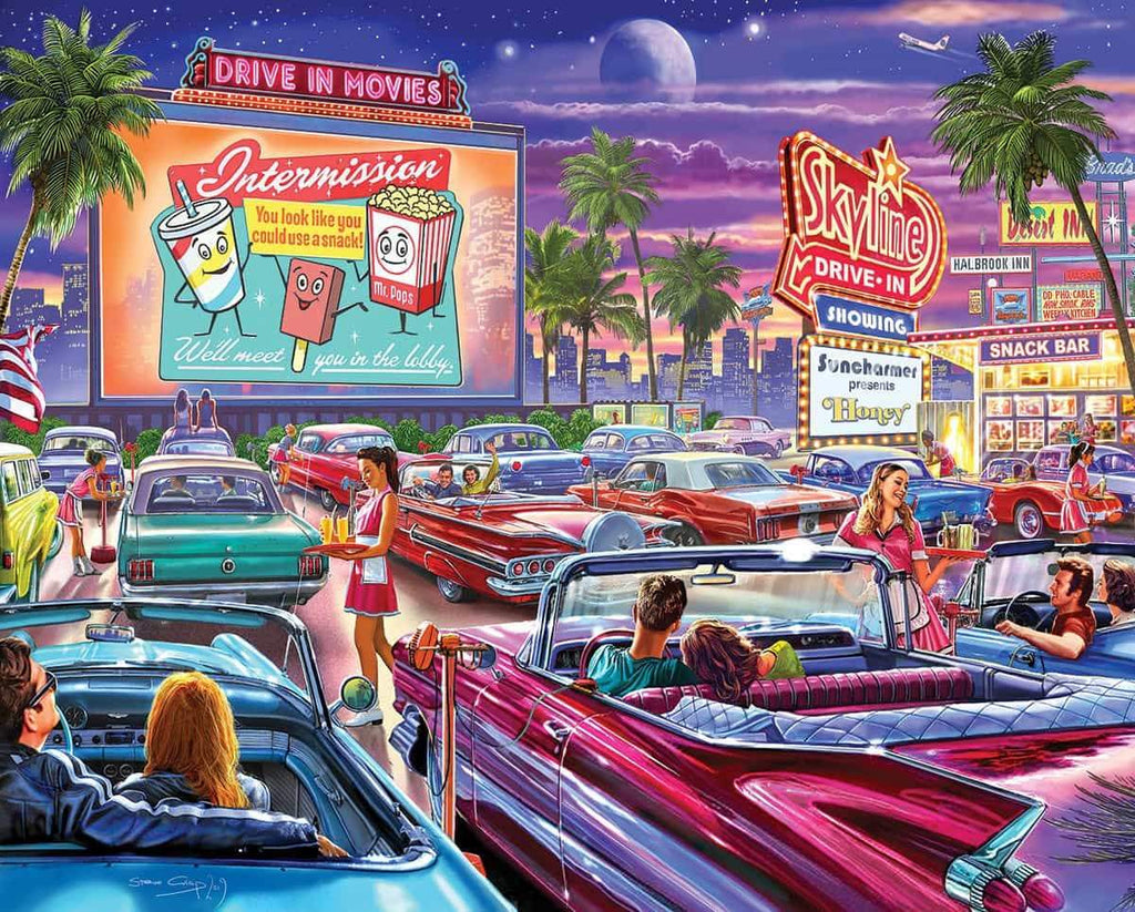 Drive-In Movie - 1000 Piece Puzzle